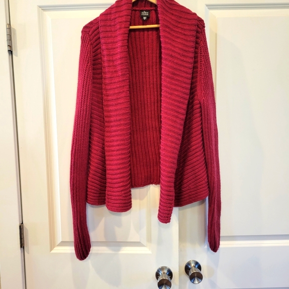 Eileen Fisher Ultrafine Merino Long Cardigan in Responsible Wool - Picture 5 of 6